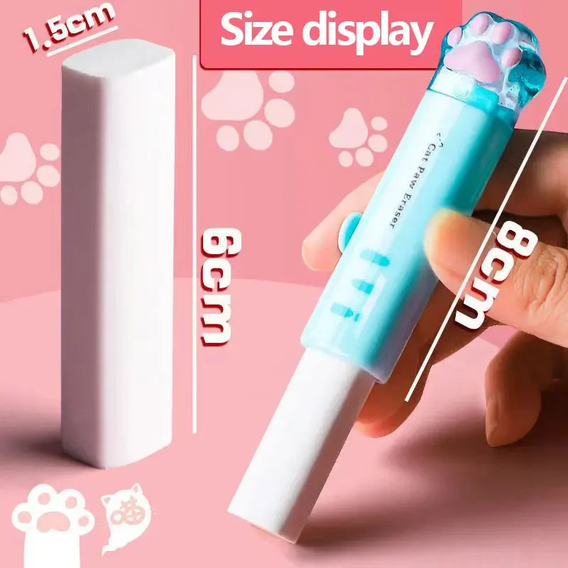 Buy The Best By Artsulli - Art is Long Life Short - Kawaii Retractable Eraser Cute Cat Korean Stationery Rubber Drawing Erasers Children’s