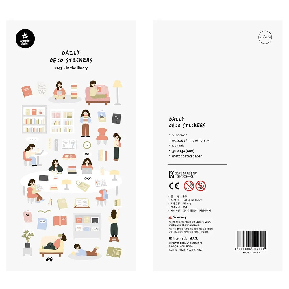 Buy The Best By Artsulli - Art is Long Life Short - Korean Import Original Suatelier College Library Paper Stickers Scrapbooking Diy