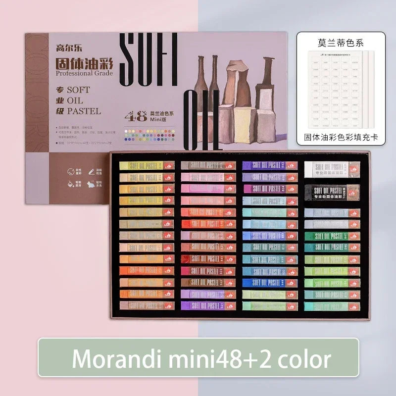 Buy The Best By Artsulli - Art is Long Life Short - Kuelox Artistic Soft Oil Pastels Mini Professional Solid Oily Water-Soluble Painting