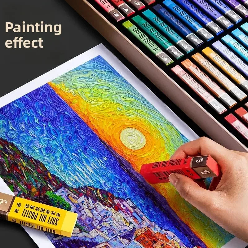 Buy The Best By Artsulli - Art is Long Life Short - Kuelox Artistic Soft Oil Pastels Mini Professional Solid Oily Water-Soluble Painting