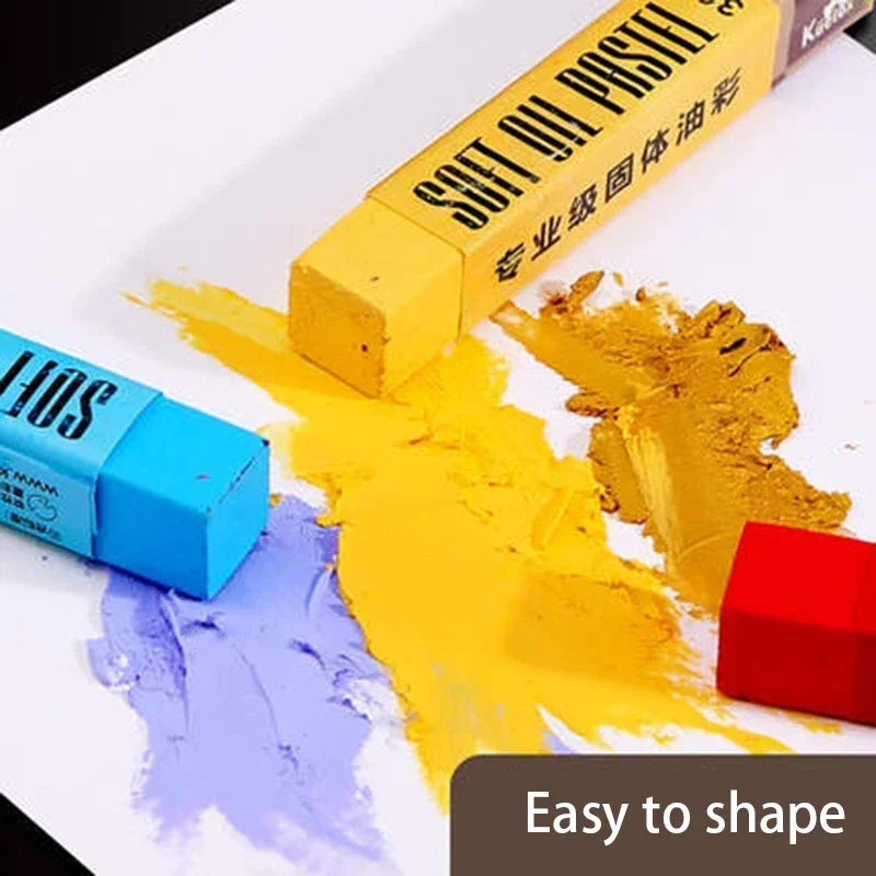 Buy The Best By Artsulli - Art is Long Life Short - Kuelox Artistic Soft Oil Pastels Mini Professional Solid Oily Water-Soluble Painting