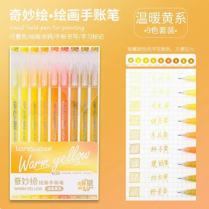 Buy The Best By Artsulli - Art is Long Life Short - Languo 198/9 Colors Morandi Gel Pen Student Diary Scrapbook Painting DIY Set Color