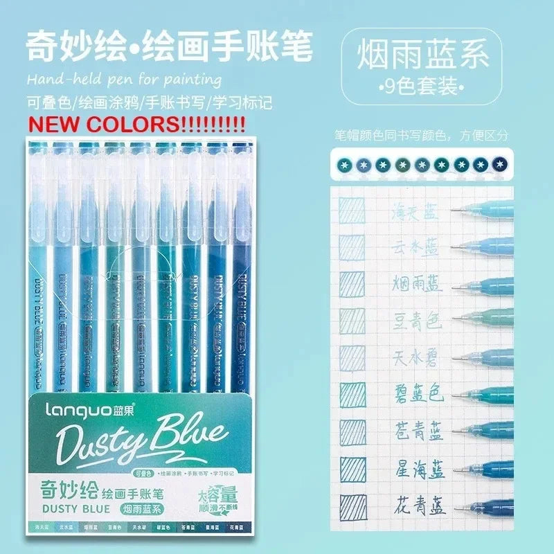 Buy The Best By Artsulli - Art is Long Life Short - LANGUO 288/9 Colors Direct Liquid Acrylic Markers Brush Marker Pen for Painting Stone