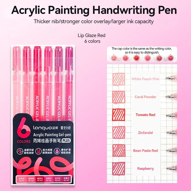 Buy The Best By Artsulli - Art is Long Life Short - Languo 90 Colors Painting Acrylic Gel Pens Large Capacity Ink Pen for Drawing Diary Diy