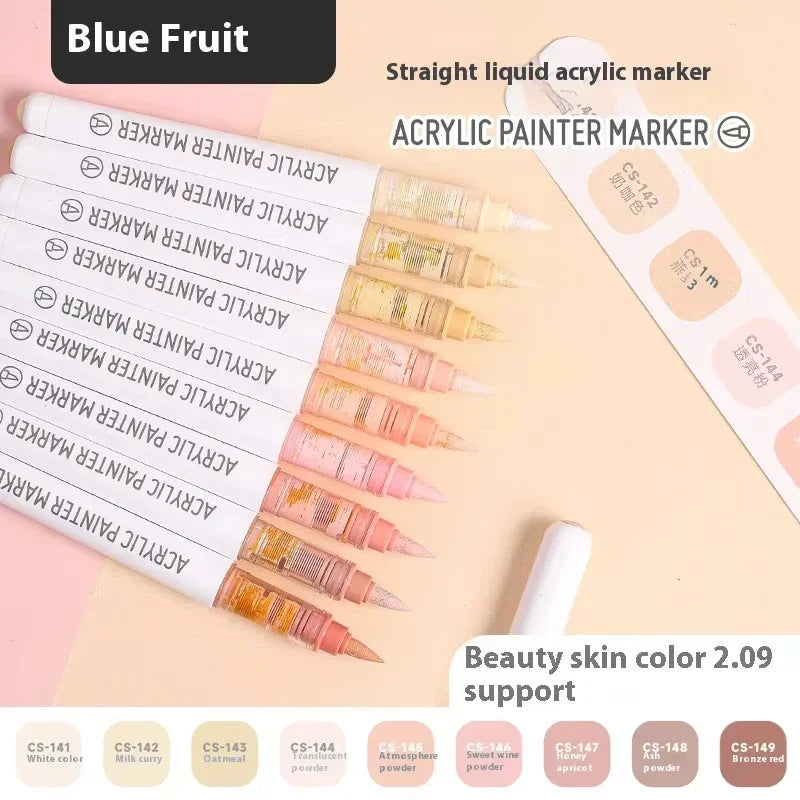 Buy The Best By Artsulli - Art is Long Life Short - Languo Acrylic Markers Set Can Be Stacking Color Intelligent Control Ink Pens Supplies