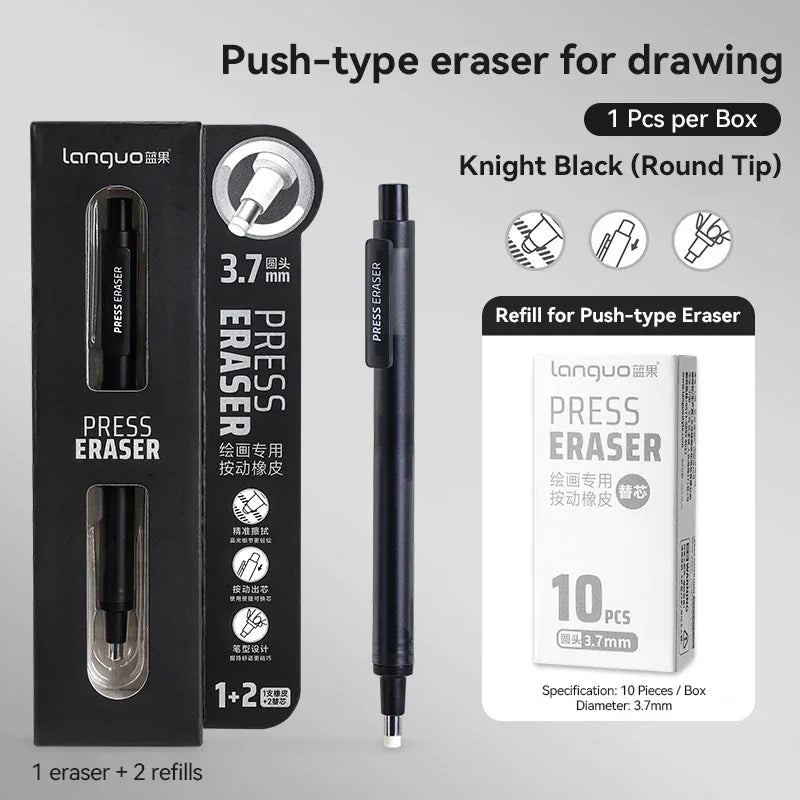 Buy The Best By Artsulli - Art is Long Life Short - Languo Eraser Retractable Automatic Pencil Rubber High Precision Correction Highlight