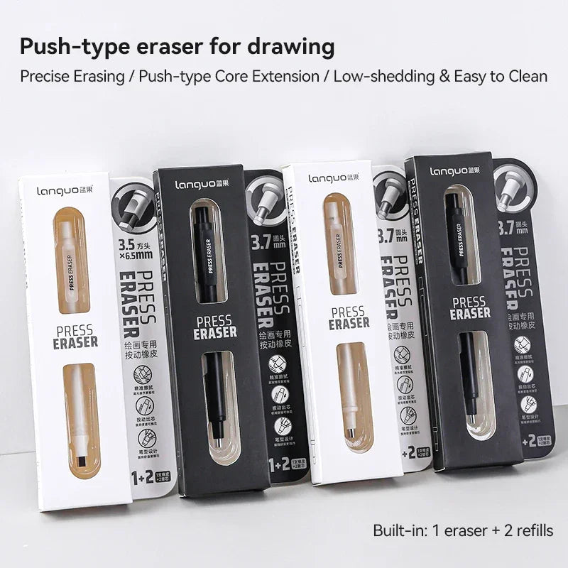 Buy The Best By Artsulli - Art is Long Life Short - Languo Eraser Retractable Automatic Pencil Rubber High Precision Correction Highlight