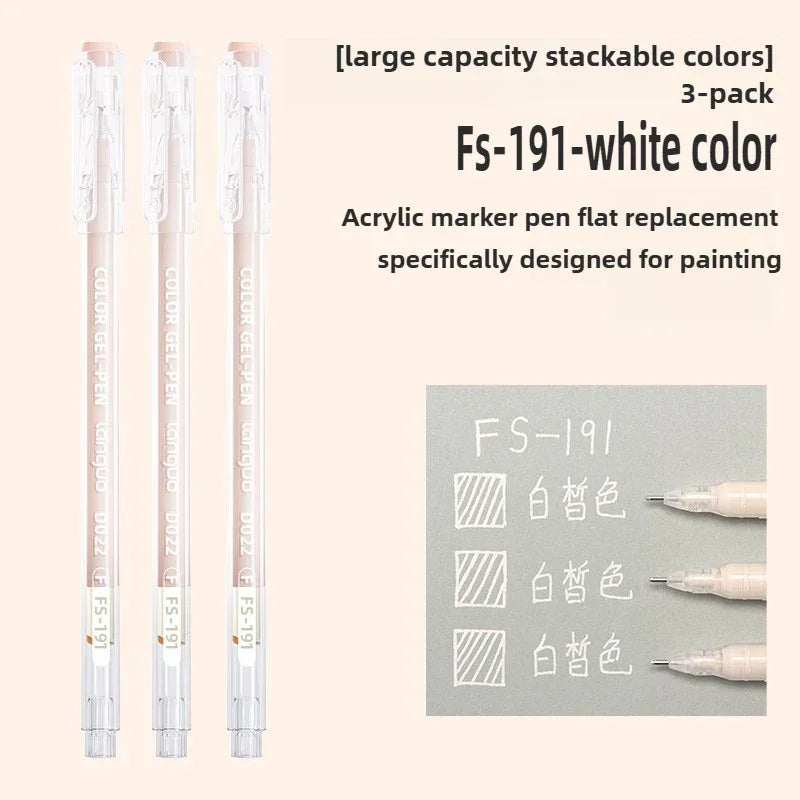Buy The Best By Artsulli - Art is Long Life Short - LANGUO High-Capacity Overlayable Skin Tone Black Drawing Gel Pens for Marker