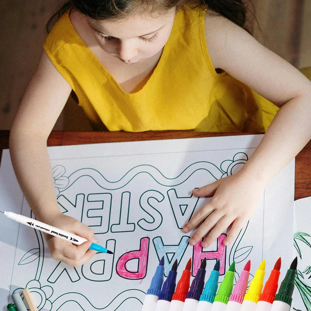 Buy The Best By Artsulli - Art is Long Life Short - LOLEDE 60 Color Double Head Markers Tip Supplies Drawing Brush Pen Colors Set