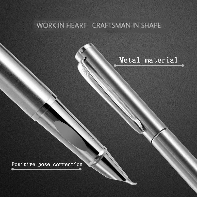 Buy The Best By Artsulli - Art is Long Life Short - Luxury Metal Fountain Pen 0.38/0.8/1.3mm Curved Nib Student Writing School Exercise
