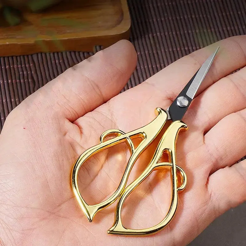 Buy The Best By Artsulli - Art is Long Life Short - Maple Leaves Tailor’S Scissors Electroplated Retro Small DIY Apparel Sewing Supplies