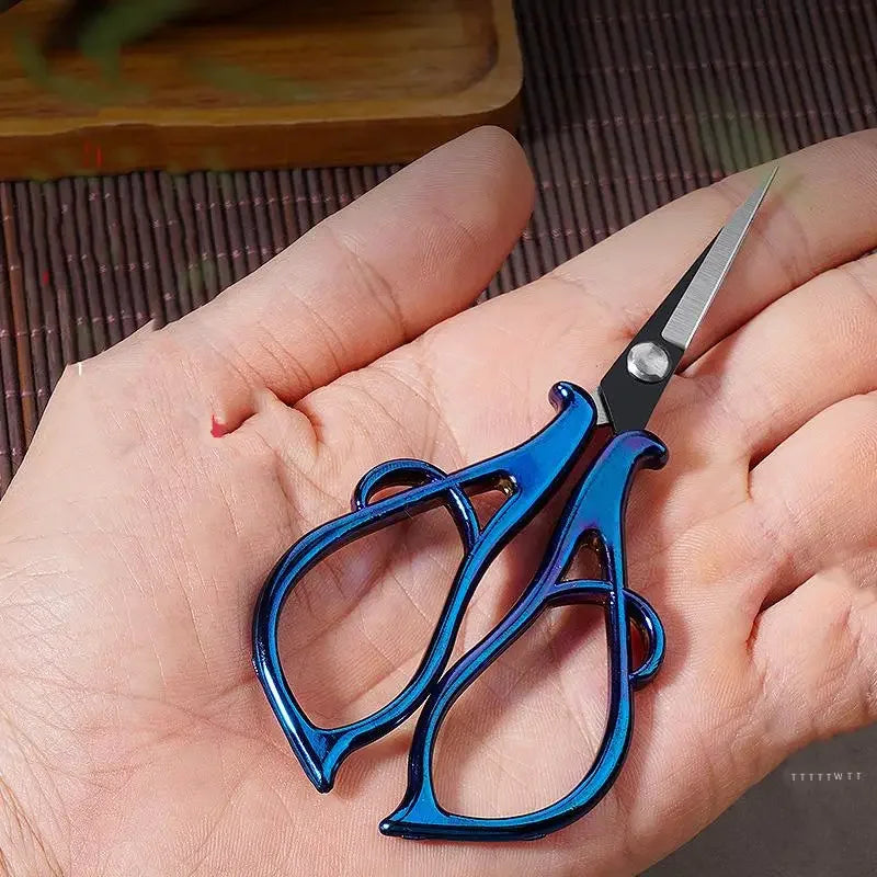 Buy The Best By Artsulli - Art is Long Life Short - Maple Leaves Tailor’S Scissors Electroplated Retro Small DIY Apparel Sewing Supplies