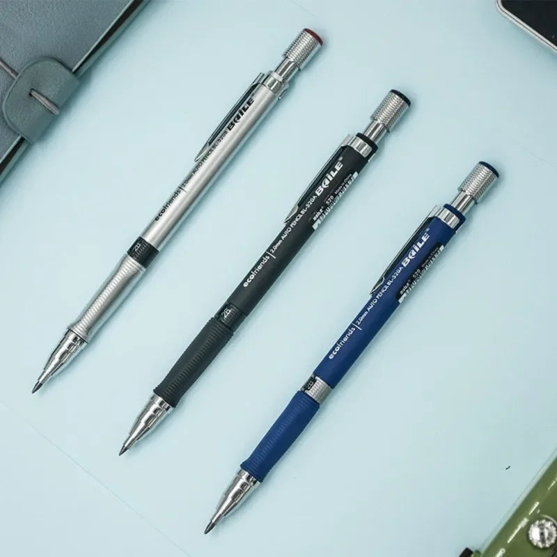 Buy The Best By Artsulli - Art is Long Life Short - Mechanical Pencil Set 2.0 mm with 2B Black/Colors Lead Refill For Writing Sketching