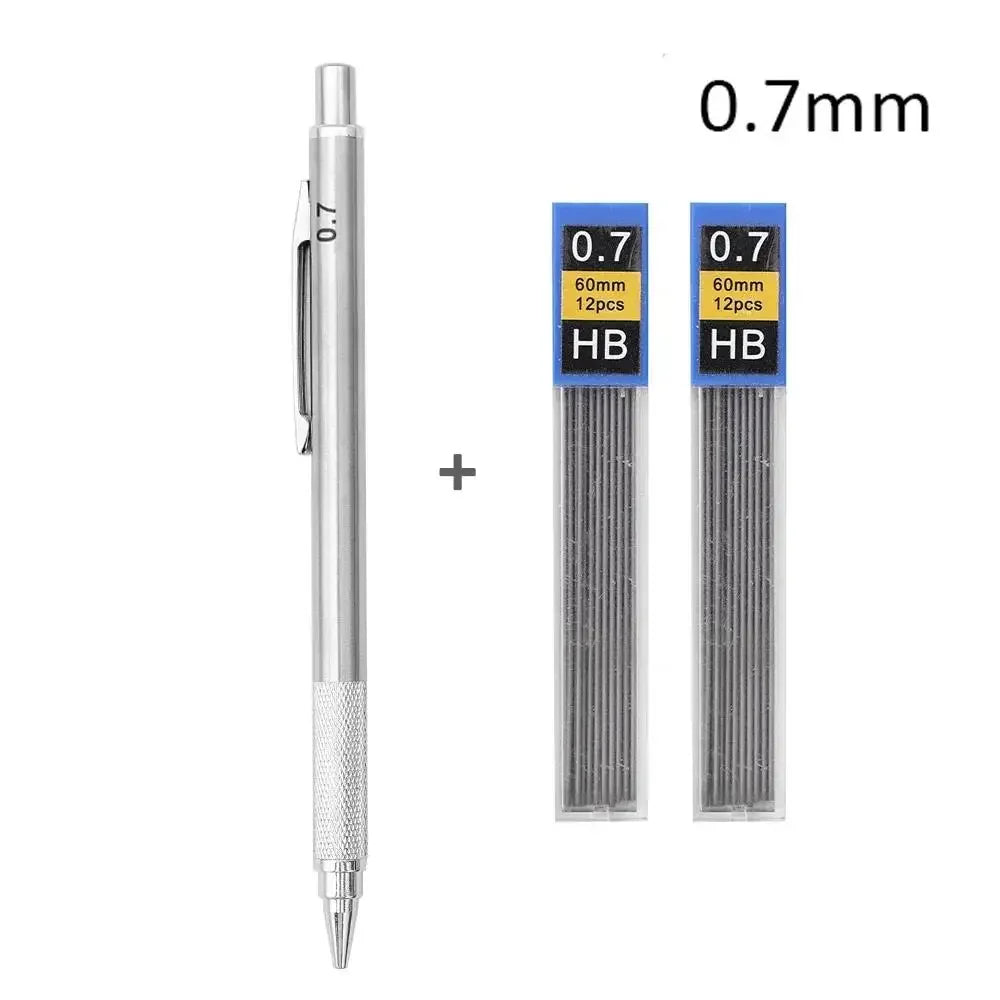Buy The Best By Artsulli - Art is Long Life Short - Metal Mechanical Pencil 0.3/0.5/0.7/0.9/1.3/2.0mm Drawing Automatic Replacement HB