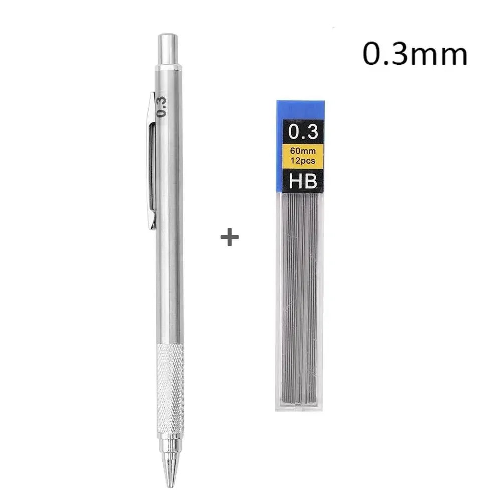 Buy The Best By Artsulli - Art is Long Life Short - Metal Mechanical Pencil 0.3/0.5/0.7/0.9/1.3/2.0mm Drawing Automatic Replacement HB