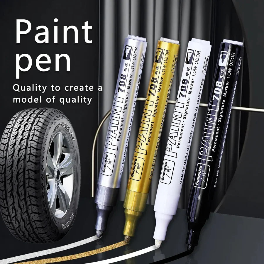 Buy The Best By Artsulli - Art is Long Life Short - Metallic Paint Marker Pens with Ink Set Gold Silver White Permanent 2mm Markers