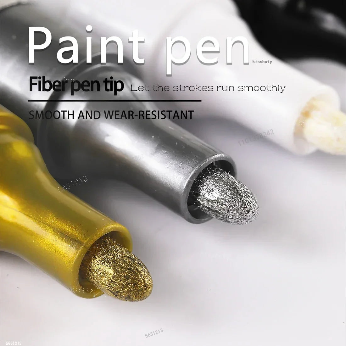 Buy The Best By Artsulli - Art is Long Life Short - Metallic Paint Marker Pens with Ink Set Gold Silver White Permanent 2mm Markers