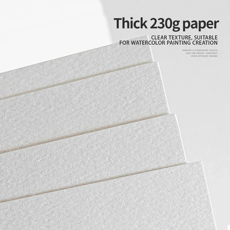 Buy The Best By Artsulli - Art is Long Life Short - MIKAILAN Square Watercolor Book Medium Coarse Grain 230g sketchbook Water Color Paper