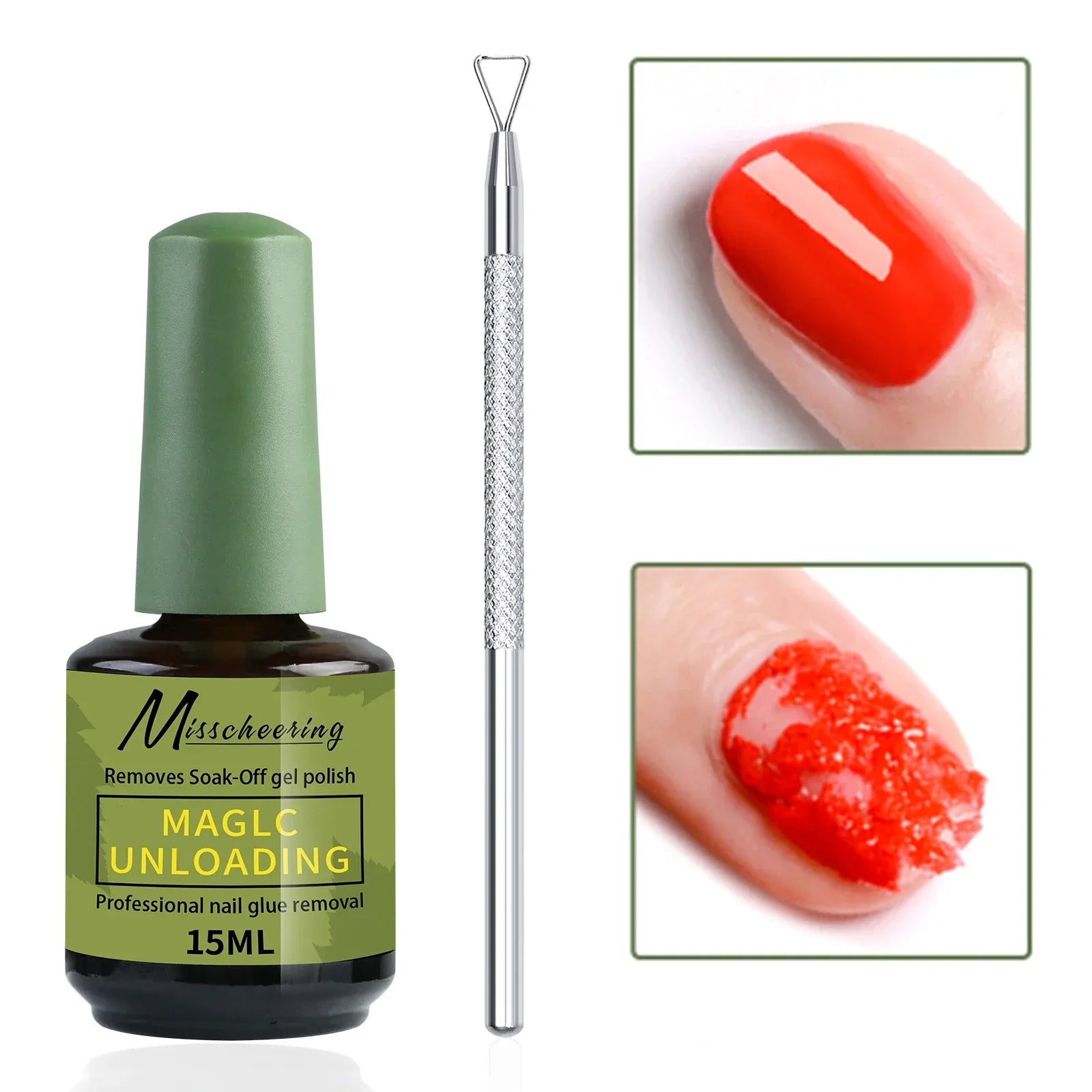 Buy The Best By Artsulli - Art is Long Life Short - Misscheering 15ml Magic Fast Nail Gel Polish Remover Clean UV Soak Off Semi Permanent