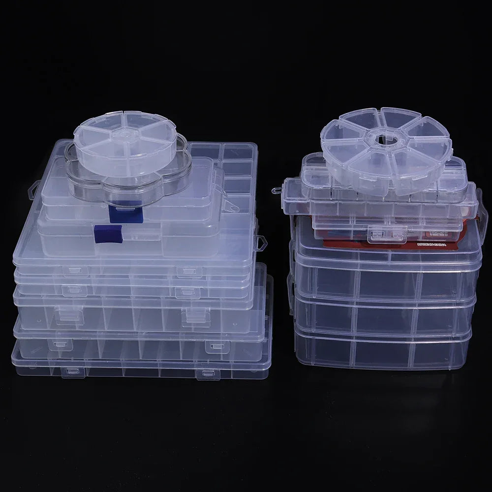 Buy The Best By Artsulli - Art is Long Life Short - Multiple Styles Multi Grids Plastic Box Compartment Storage Organizer for Beads DIY