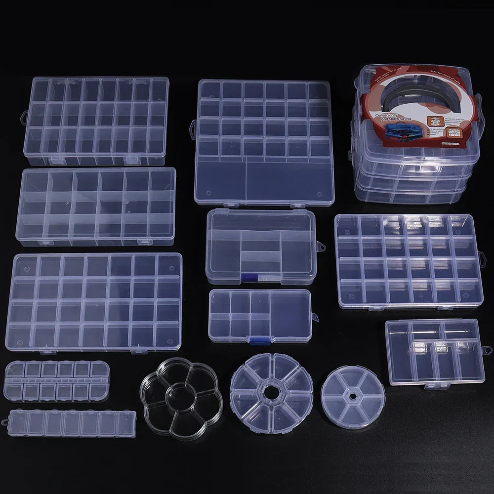 Buy The Best By Artsulli - Art is Long Life Short - Multiple Styles Multi Grids Plastic Box Compartment Storage Organizer for Beads DIY