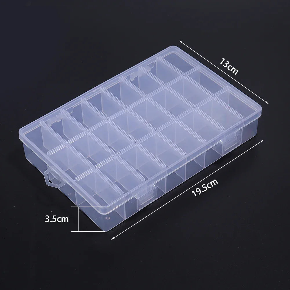 Buy The Best By Artsulli - Art is Long Life Short - Multiple Styles Multi Grids Plastic Box Compartment Storage Organizer for Beads DIY