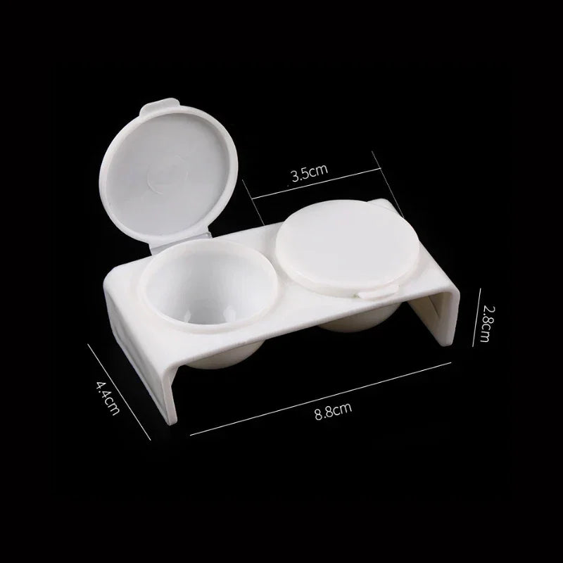 Buy The Best By Artsulli - Art is Long Life Short - Nail Double Hole Crystal Cup Mix Plastic 2 Pink White Tools Supplies - 2026