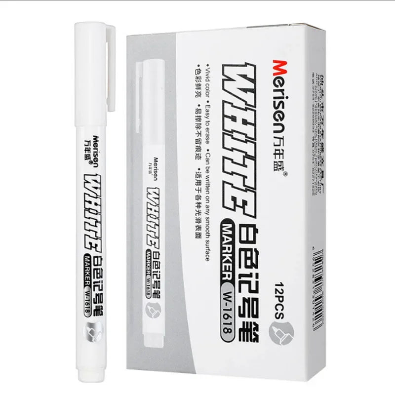 Buy The Best By Artsulli - Art is Long Life Short - New 1/2/3PCS Waterproof Metal Marker Permanent White Paint Pen Washing Painting