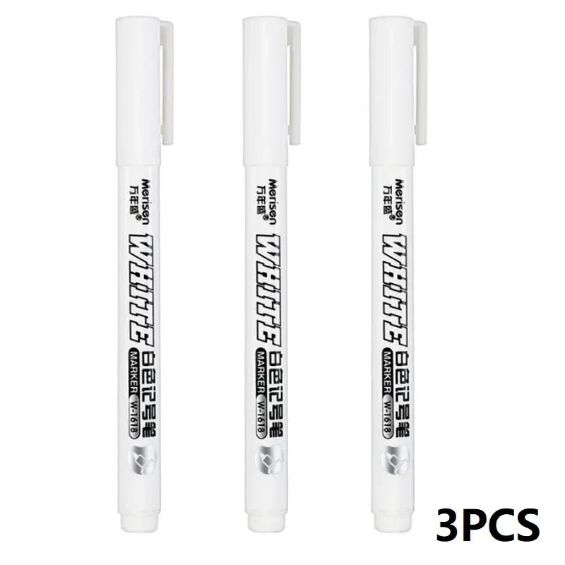 Buy The Best By Artsulli - Art is Long Life Short - New 1/2/3PCS Waterproof Metal Marker Permanent White Paint Pen Washing Painting