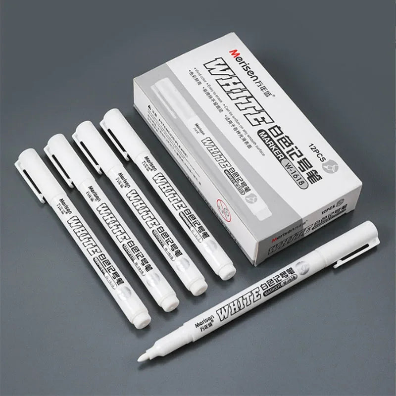 Buy The Best By Artsulli - Art is Long Life Short - New 1/2/3PCS Waterproof Metal Marker Permanent White Paint Pen Washing Painting