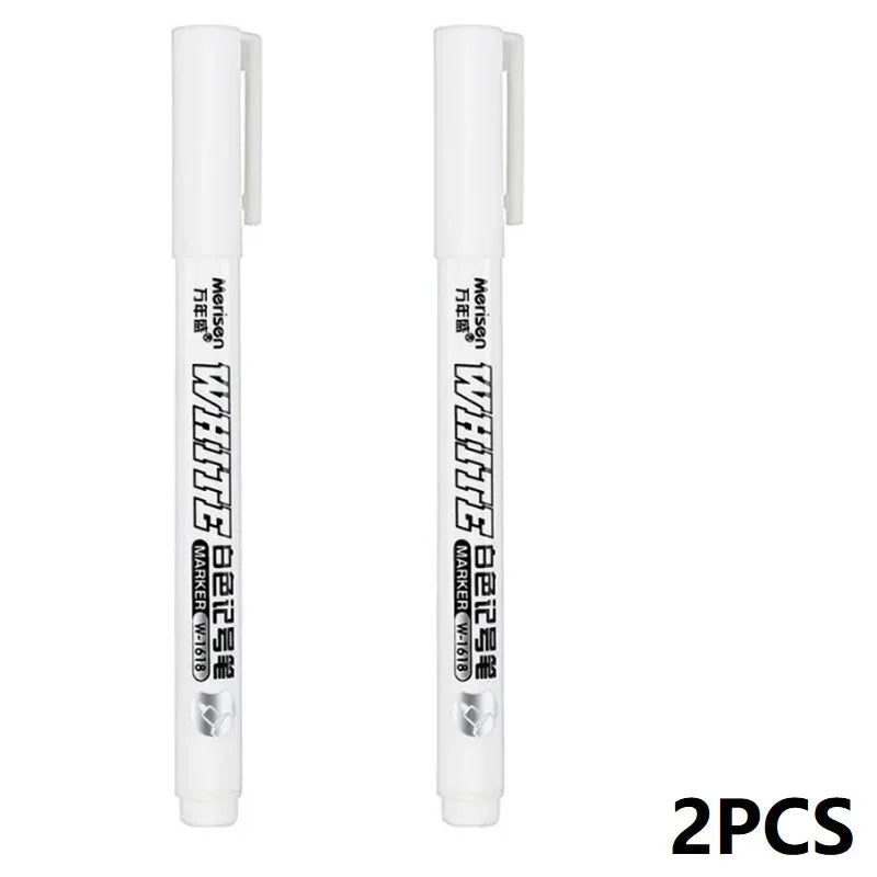 Buy The Best By Artsulli - Art is Long Life Short - New 1/2/3PCS Waterproof Metal Marker Permanent White Paint Pen Washing Painting
