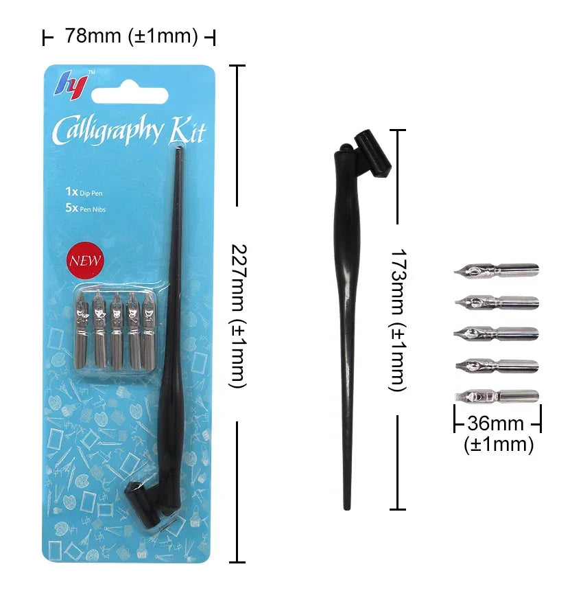 Buy The Best By Artsulli - Art is Long Life Short - New Arrival Dip Pen Manga Calligraphy Holder + 6 Nibs for Lettering Sketching Drawing