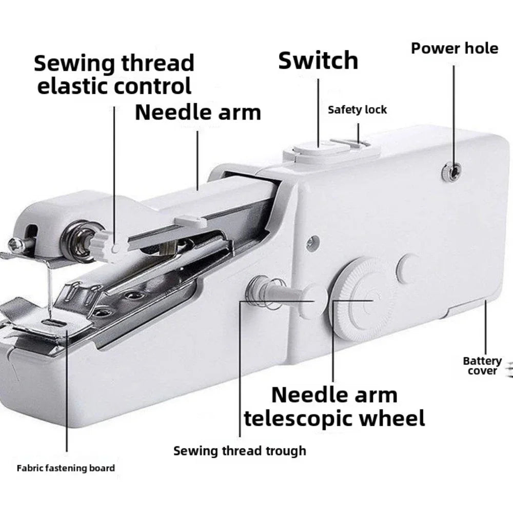 Buy The Best By Artsulli - Art is Long Life Short - New Electric Sewing Machine Portable Quick Handheld Tool Mini Hand Home DIY Apparel