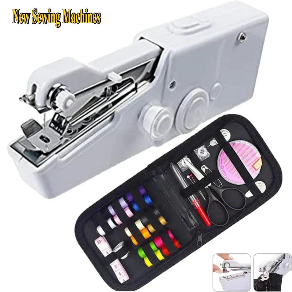 Buy The Best By Artsulli - Art is Long Life Short - New Hand Sewing Machine Portable Quick Handheld Tool Mini Electric Home DIY Apparel