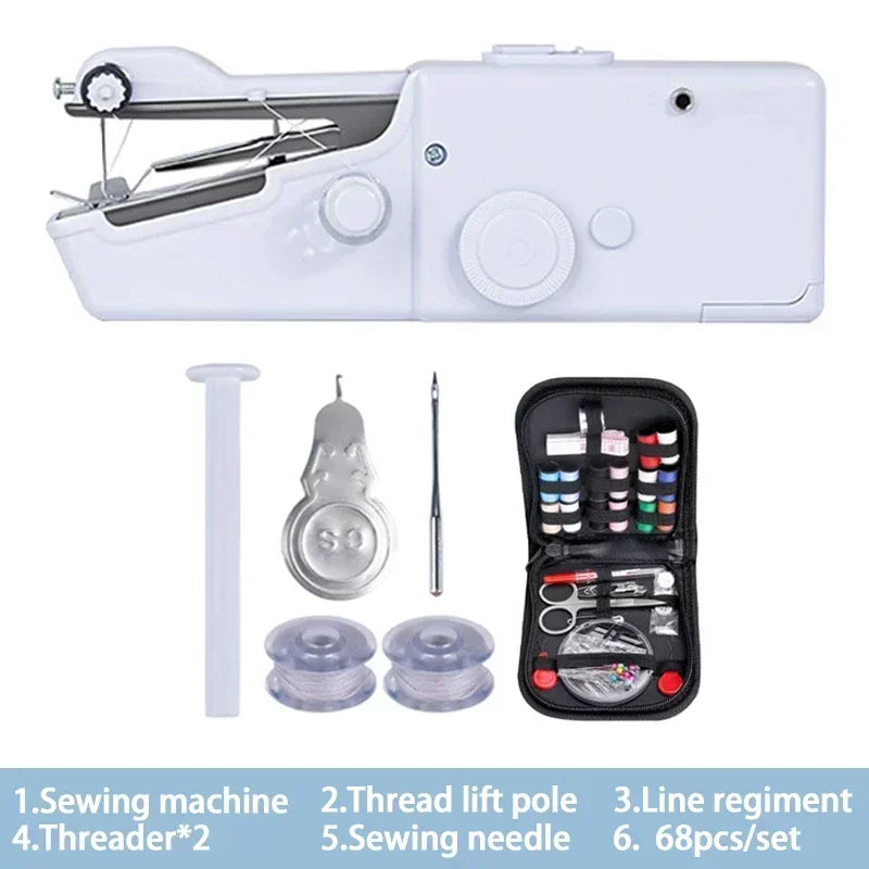 Buy The Best By Artsulli - Art is Long Life Short - New Hand Sewing Machine Portable Quick Handheld Tool Mini Electric Home DIY Apparel