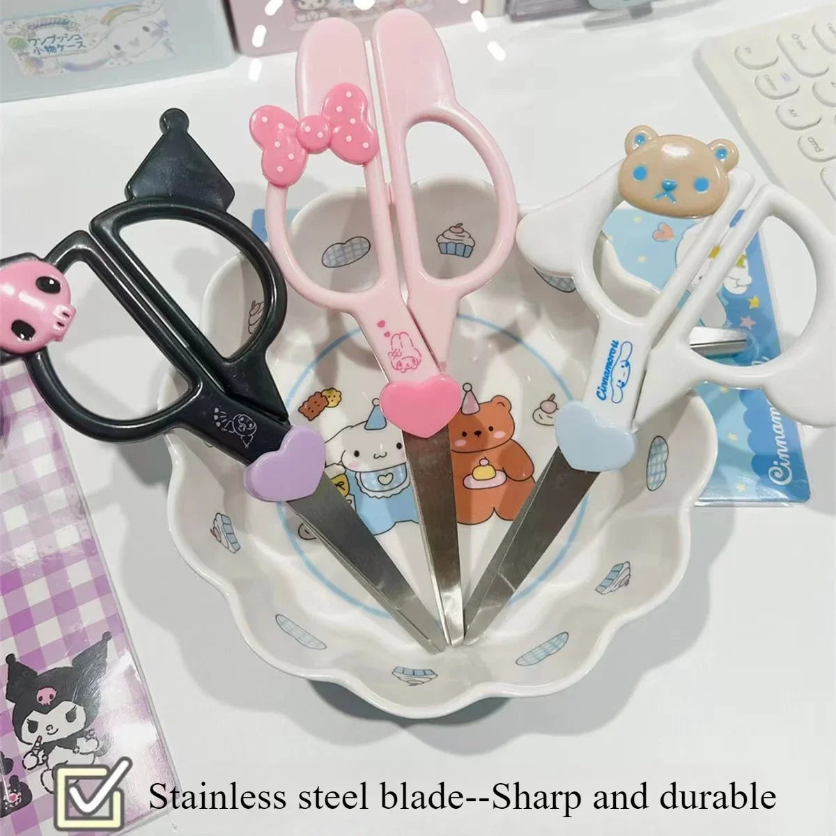 Buy The Best By Artsulli - Art is Long Life Short - New Kawaii Sanrio Kuromi Cinnamoroll Hand Made Scissors Cute Melody Kid Stationery