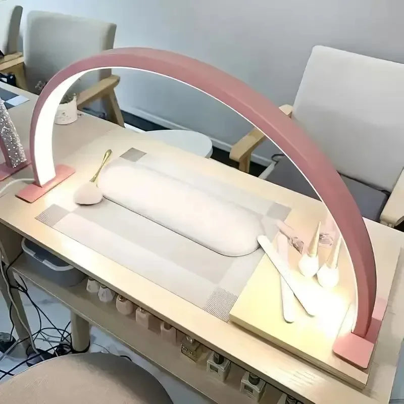 Buy The Best By Artsulli - Art is Long Life Short - New Moon Nail Work Lamp - Beauty Desk Three-color USB Power Supply-Black/White/Pink