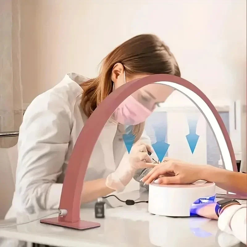 Buy The Best By Artsulli - Art is Long Life Short - New Moon Nail Work Lamp - Beauty Desk Three-color USB Power Supply-Black/White/Pink