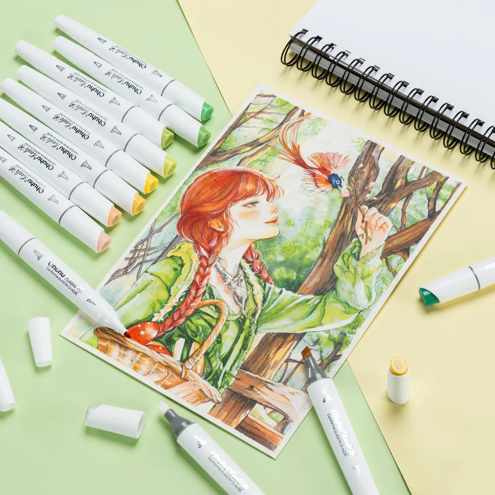 Buy The Best By Artsulli - Art is Long Life Short - Ohuhu Kaala Marker Pen Set Color Markers Alcohol Refillable Dual Tips Sketching Drawing