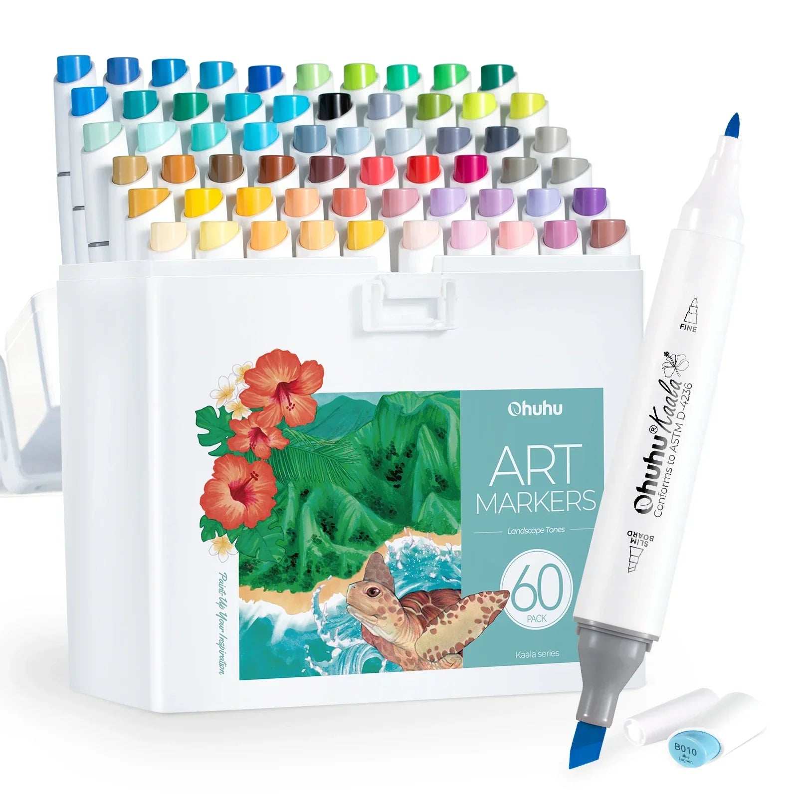 Buy The Best By Artsulli - Art is Long Life Short - Ohuhu Kaala Marker Pen Set Color Markers Alcohol Refillable Dual Tips Sketching Drawing