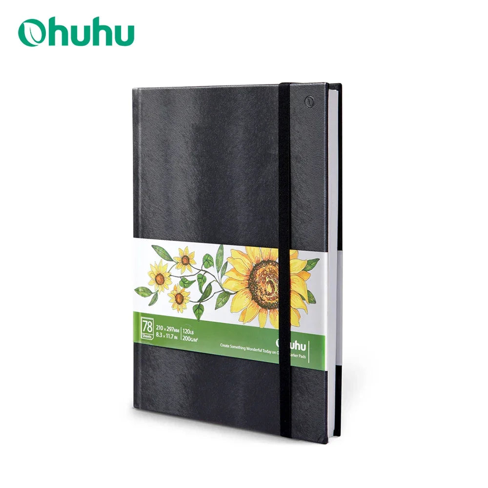 Buy The Best By Artsulli - Art is Long Life Short - Ohuhu Marker Pads Sketchbook Hardcover Notebook Student Painting Drawing Watercolor