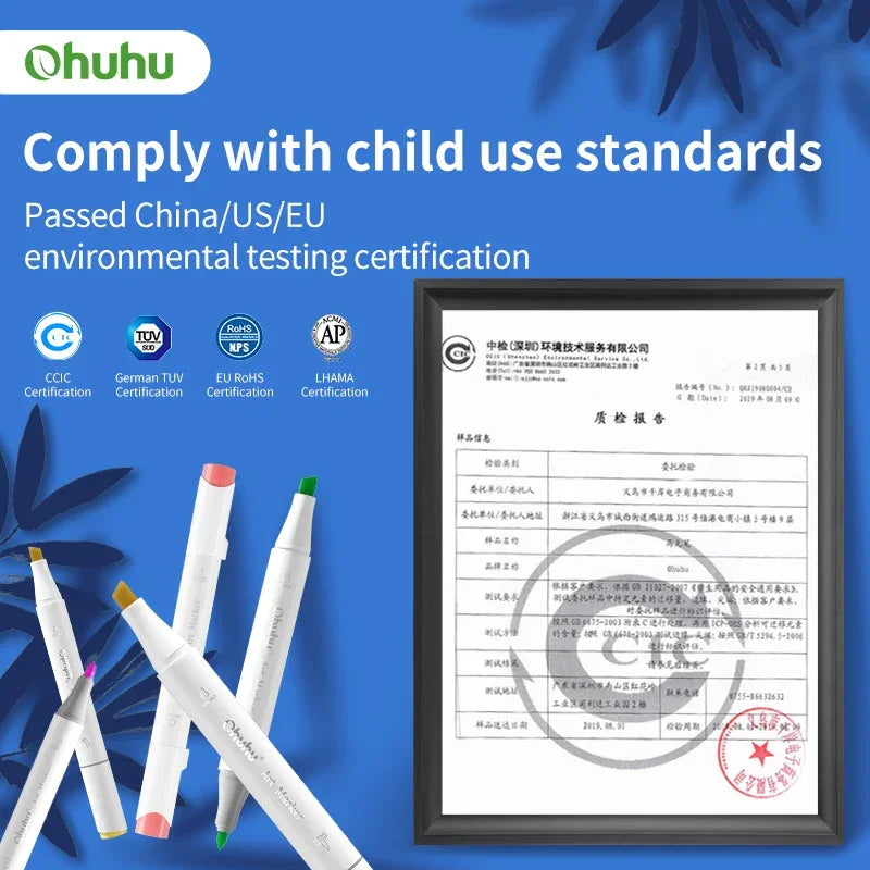 Buy The Best By Artsulli - Art is Long Life Short - Ohuhu Oahu Marker Pen Alcohol Markers Color Set Dual Tips Felt Sketching Drawing