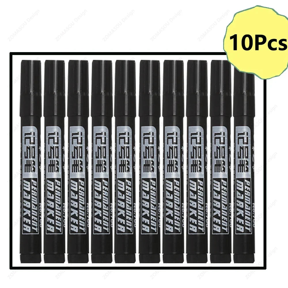 Buy The Best By Artsulli - Art is Long Life Short - Oil-based Marker Pen Waterproof Quick Dry Black Blue Red Ink Permanent for Metal Glass