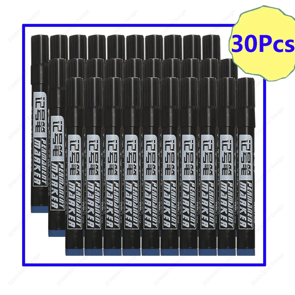 Buy The Best By Artsulli - Art is Long Life Short - Oil-based Marker Pen Waterproof Quick Dry Black Blue Red Ink Permanent for Metal Glass