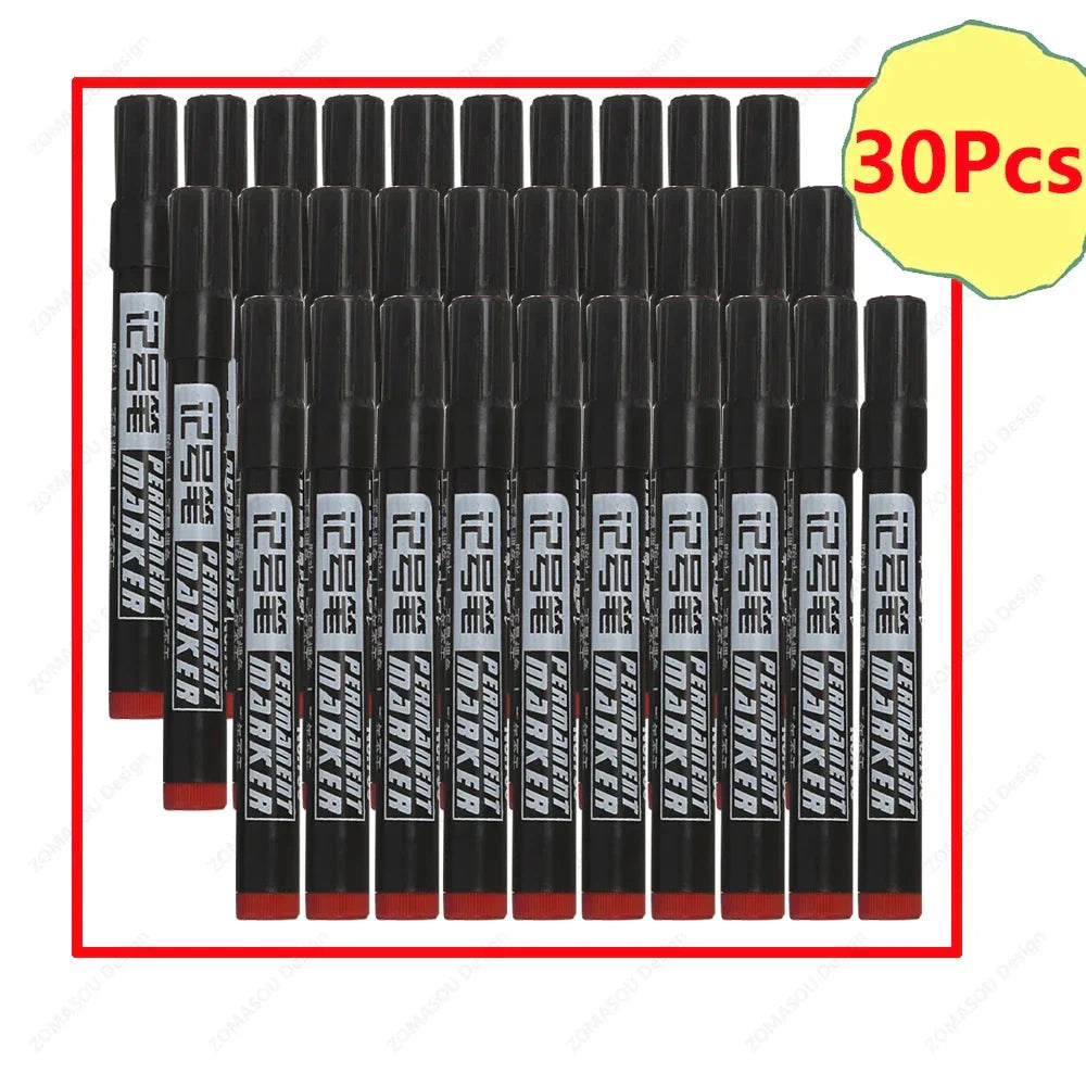 Buy The Best By Artsulli - Art is Long Life Short - Oil-based Marker Pen Waterproof Quick Dry Black Blue Red Ink Permanent for Metal Glass
