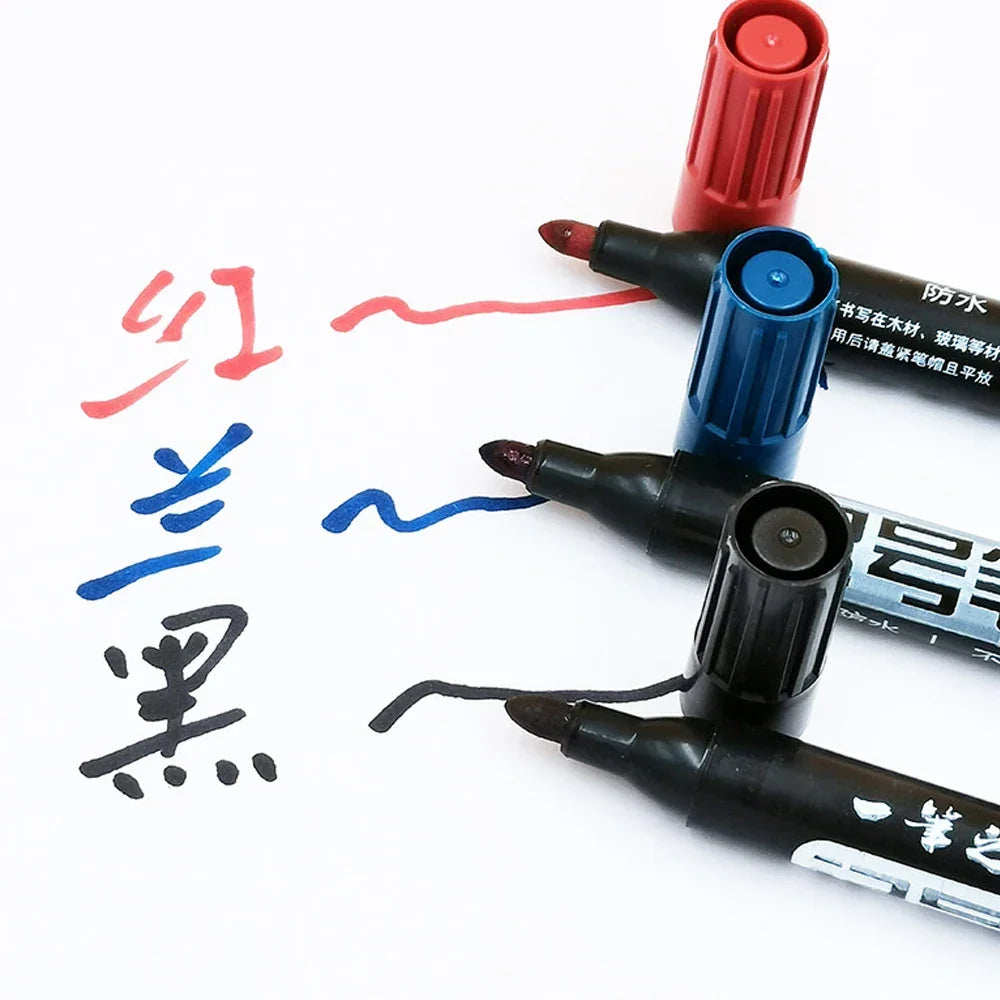 Buy The Best By Artsulli - Art is Long Life Short - Oil-based Marker Pen Waterproof Quick Dry Black Blue Red Ink Permanent for Metal Glass