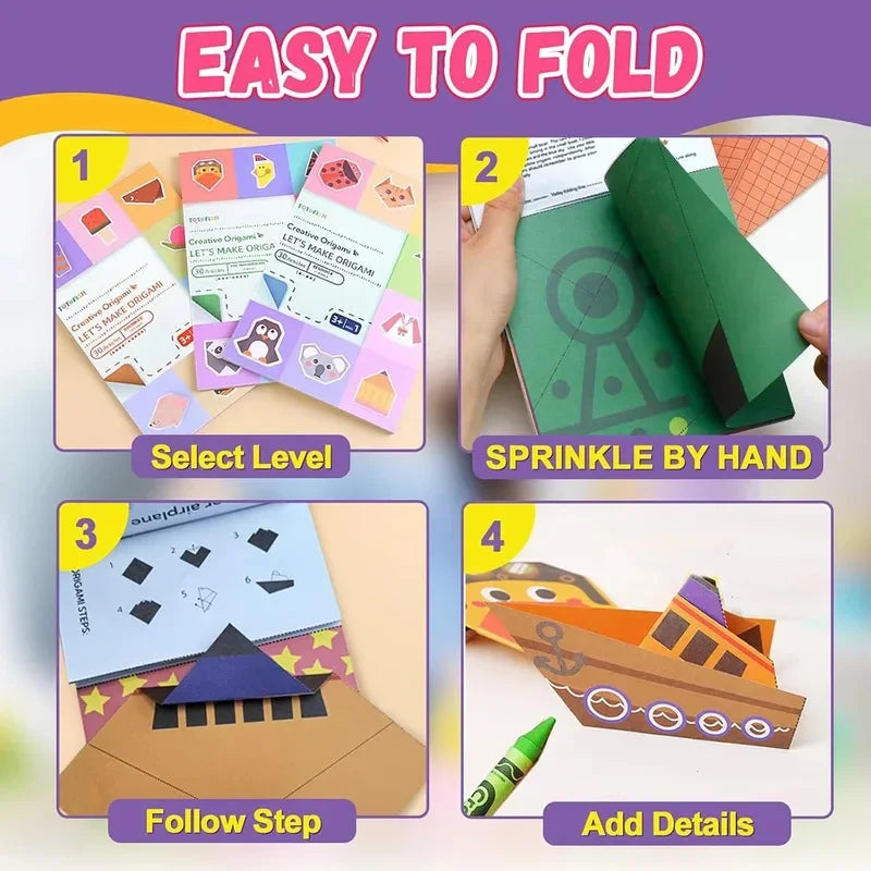 Buy The Best By Artsulli - Art is Long Life Short - Origami Kit with 30/96 Sheets Paper & Guide Book DIY Craft for Beginners kids，Multiple