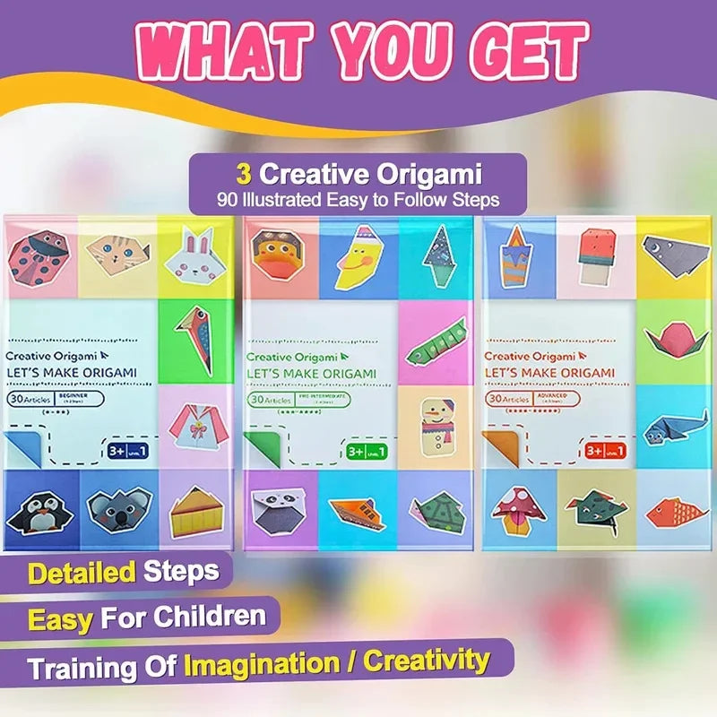 Buy The Best By Artsulli - Art is Long Life Short - Origami Kit with 30/96 Sheets Paper & Guide Book DIY Craft for Beginners kids，Multiple