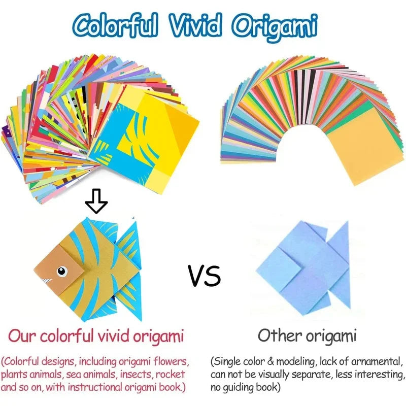 Buy The Best By Artsulli - Art is Long Life Short - Origami Kit with 30/96 Sheets Paper & Guide Book DIY Craft for Beginners kids，Multiple