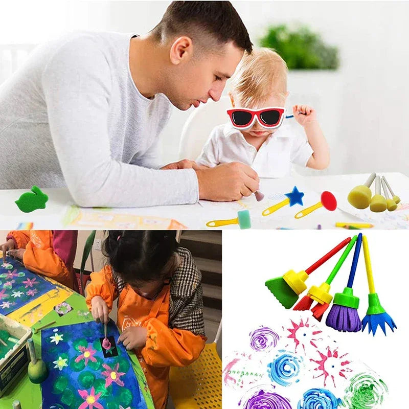 Buy The Best By Artsulli - Art is Long Life Short - Painting Printing Sponge Brush Office Culture Educational Supplies Craft Drawing Tools